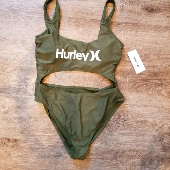 Hurley Other - Hurley NEW Green One Piece Athletic Swimsuit XL
